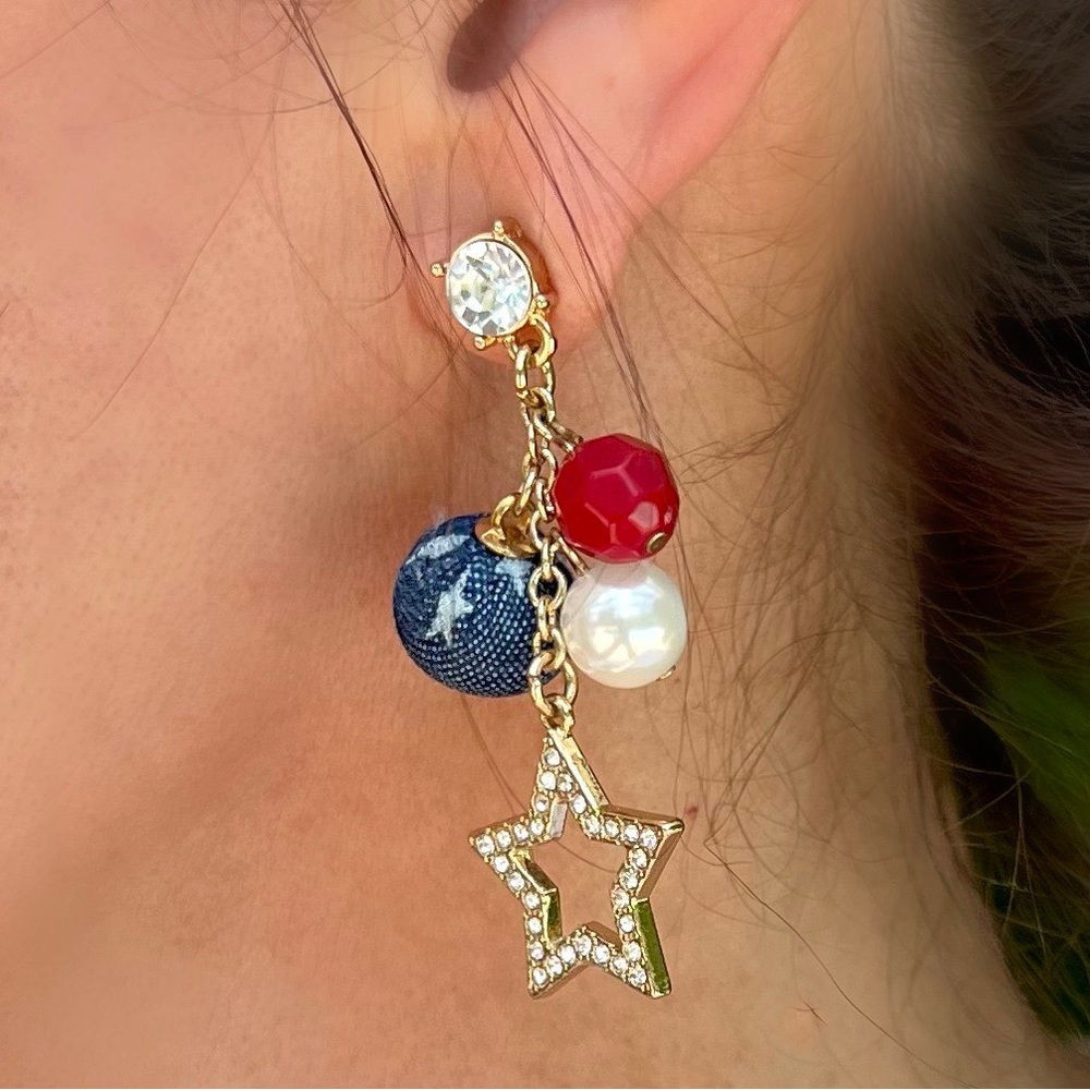 VIINEYARD HAVEN Patriotic drop earrings
